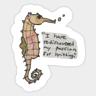 The Passionate Seahorse Sticker